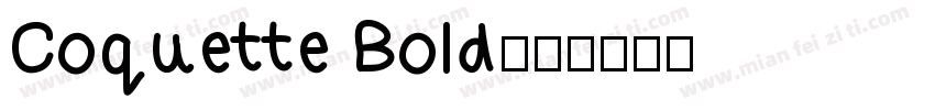 Coquette Bold字体转换